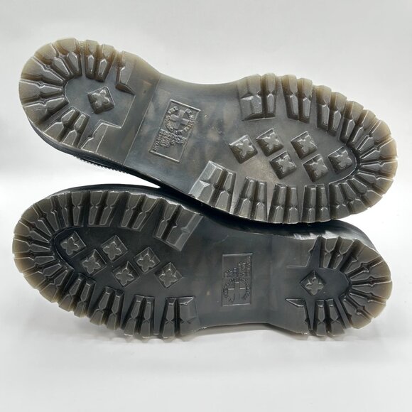 Dr. Martens Adrian Quad Black Leather Tassel Platform Loafers Women's 8 Men’s 7 - Picture 5 of 8